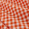 Wide Width 1/4'' Gingham Check Orange, Fabric by the Yard