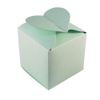 50 x Light Green Heart Top Wedding Favour Boxes
