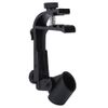 Drum Microphone Clips, 2Pcs Adjustable Plastic Shockproof Drum Rim Clamp Microphone Clip Holder Mount (Black)