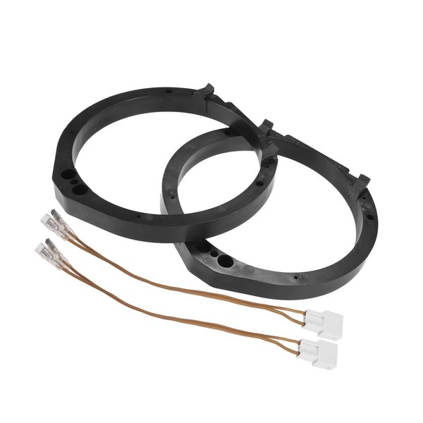 Hihaha 6.5" Speaker Adapter Spacer Ring with Wire Combination for Honda Durable Material