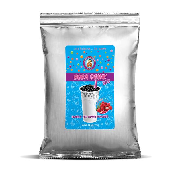 LYCHEE Boba/Bubble Tea Drink Mix Powder By Buddha Bubbles Boba 1 Kilo (2.2 Pounds) | (1000 Grams)