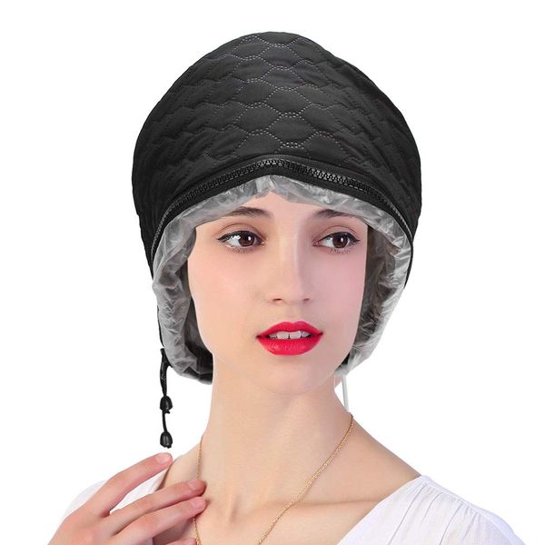 Hair Care Hat, Home Salon SPA Beauty Steamer Electric Heating Cap for Hair Deep Conditioning 3 Gear Temperature Adjustable Hot Oil Heat Treatment Hat