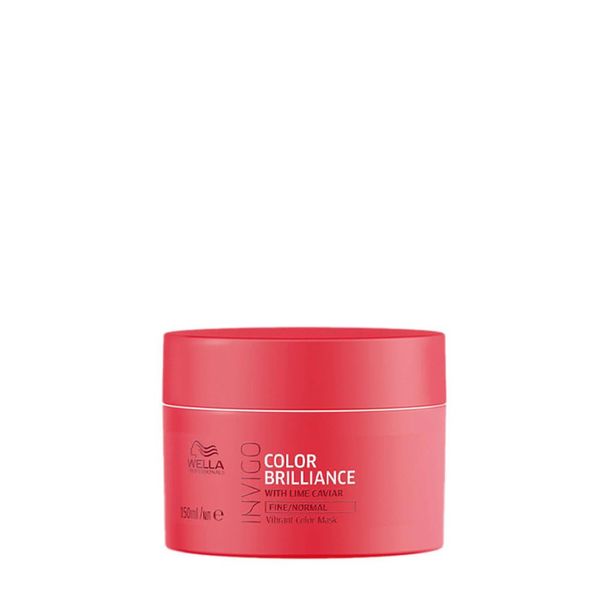 Wella Professionals Invigo Color Brilliance Professional Haircare, Colour Protection Hair Mask for Fine/Normal Hair