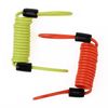 Disc Brake Lock Reminder Cable Lock Disc Alarm Security Chain Spring Coil Wire SPC001 (Yellow)
