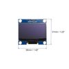 sourcing map 1.3inch OLED LCD Screen Module with 4 Pins 128x64 Resolution Display I2C IIC Communication Display,White Display Color