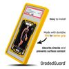 Graded Card Guard Case for Standard PSA Slab Case | Transparent Deep Colors | High Gloss Finish | Stackable | Made to Fit PSA | Solid TPU and PC Design (Ruby)