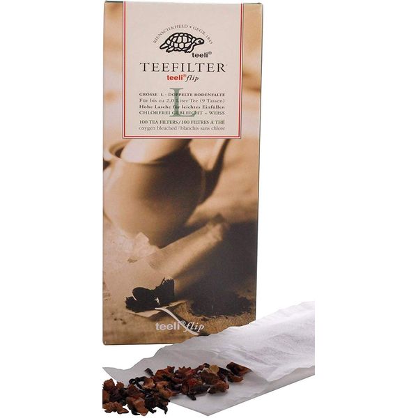 100 Long paper tea filters