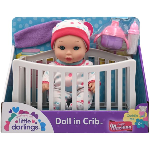 New Adventures Baby Maziuna Magic Nursery: Doll in Crib - 8" Baby Doll Playset, Children's Pretend Play, Ages 2+