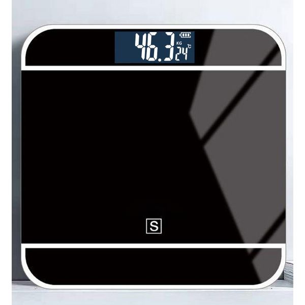 Electronic Weight Scale Home Scale Tempered Glass Weighing Scale, White