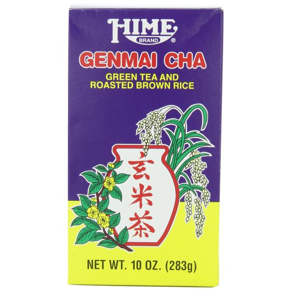 Hime Genmai Cha Green Tea and Roasted Brown Rice, 10-Ounce Boxes (Pack of 4)