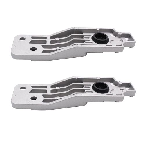 2 pcs/set SHLPDFM Siilver Lower Radiator Brackets with Rubber Washer 23120322, 01310029 Compatible with Vauxhall Insignia Mk1 2008-2017 Opel Insignia A 2008-2018