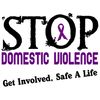 CafePress Stop Domestic Violence 2 Rectangle Sticker Rectangle Bumper Sticker Car Decal