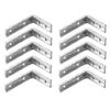 Heavy Duty Galvanised Shelf Bracket 10 Pack - 8x6" / 200x150mm
