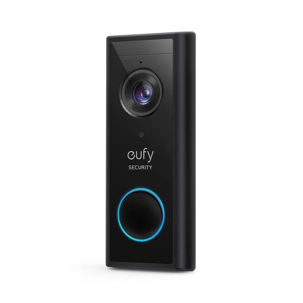 eufy Security, Wireless Add-on S220 Video Doorbell with 2K Resolution, 2-Way Audio, Simple Self-Installation, HomeBase 2 Required