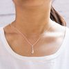 Philip Jones Silver Plated Teardrop Necklace