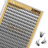 320Pcs Individual-Lashes QUEWEL Cluster-Lashes 40D D Curl MIX9-16mm Individual Lash Extension Lash-Clusters DIY Eyelash Extensions For Home Use (40D 0.07D MIX9-16mm)