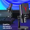 Professional Gaming RGB USB Condenser Microphone, PC/PS5/Streaming/Podcast/Video