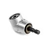 QWORK® 105° Right Angle Drill Adapter, Power Screwdriver Drill Attachment 1/4-inch Hex Shank for Tight Corner Workspace
