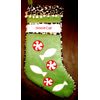 Pet Christmas Stocking For CAT ~ "GOOD CAT," Fish & Peppermints ~15" ~ NEW
