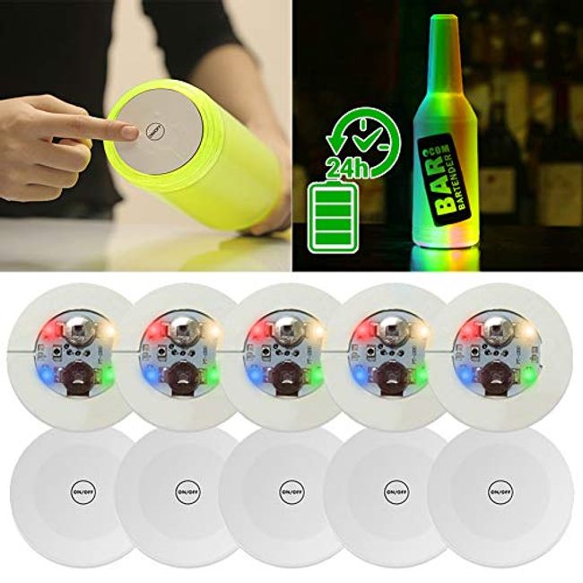 Stickers Led Light Bottles, Wine Coasters Stickers