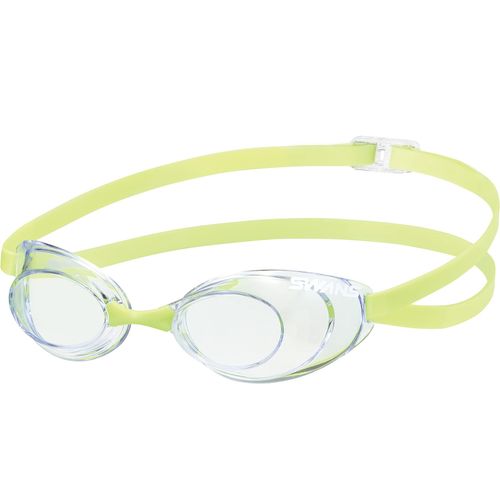 Swans Sniper SR-10N CLAFY Swimming Goggles, Made in Japan, Racing, Clear x Flash Yellow Mirror, Non-Cushioned, 12 Years Old to Adults, Fina-Certified