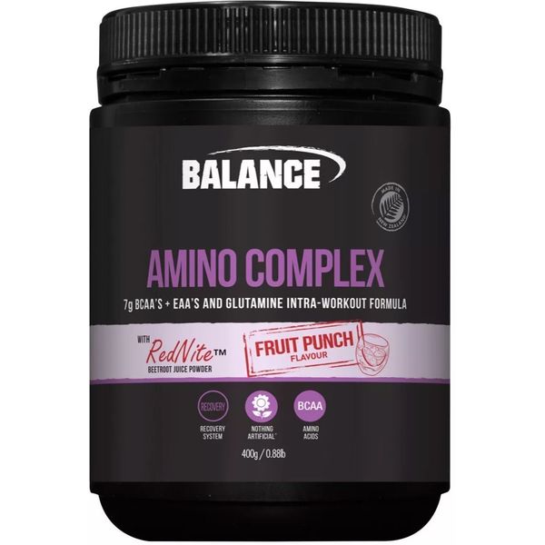 Amino Complex Fruit Punch 400g Balance Sports Nutrition