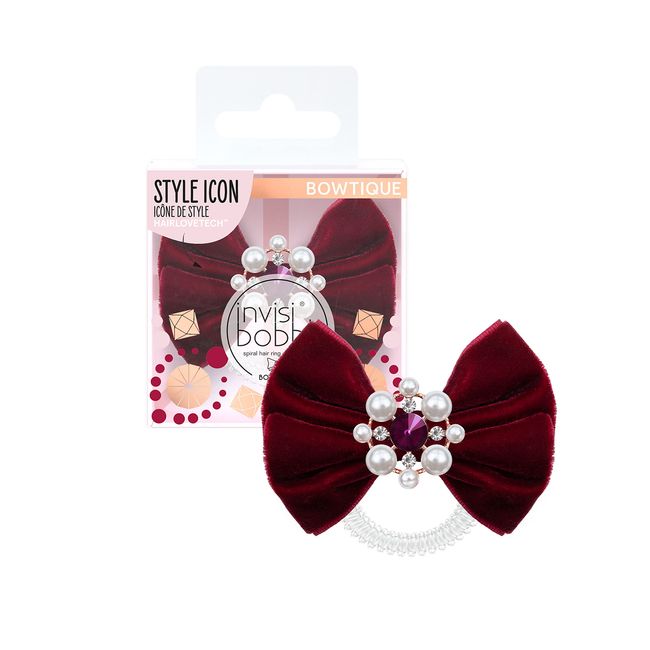 Invisibobble Bowtique British Royal Kadife Fiyonk Saç Tokası