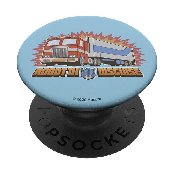 Transformers Optimus Prime Robot In Disguise PopSockets PopGrip: Extendable Base and Handle for Mobile Phones / Tablets with Interchangeable Top