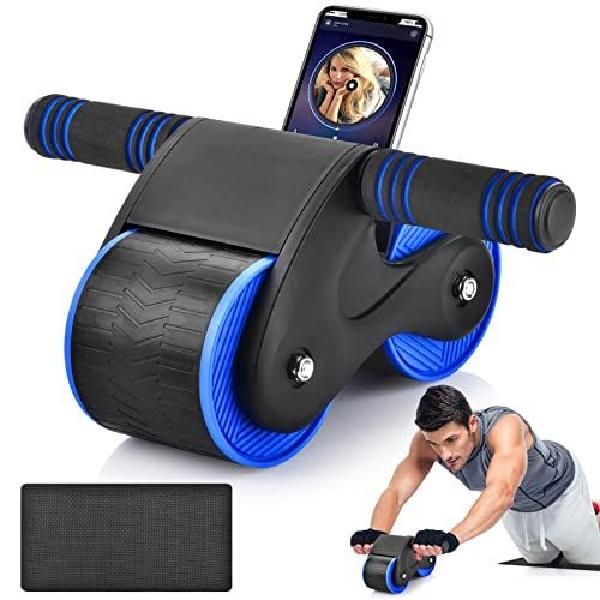 Palawaik Automatic Rebound Abs Core Workout AB Roller Slide, Blue