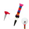 Golf Tee Ball Stud Magnetic Tee Mini Tee Ball Stand Plastic Tee Up Golf Tee Accessories (Random Color)
