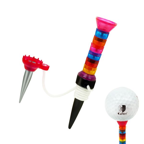 Golf Tee Ball Stud Magnetic Tee Mini Tee Ball Stand Plastic Tee Up Golf Tee Accessories (Random Color)