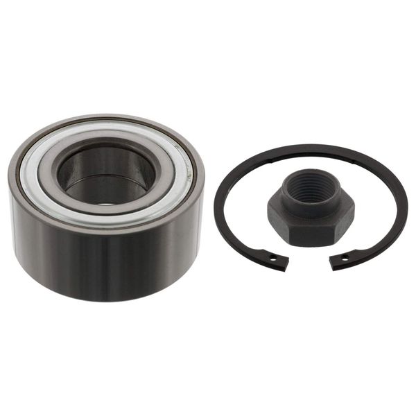 febi bilstein 05542 Wheel Bearing Kit with axle nut and circlip, pack of one