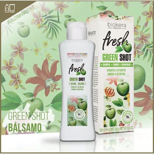 Salerm Biokera Natura Fresh Green Shot Balsam 300 ml/10.3 oz