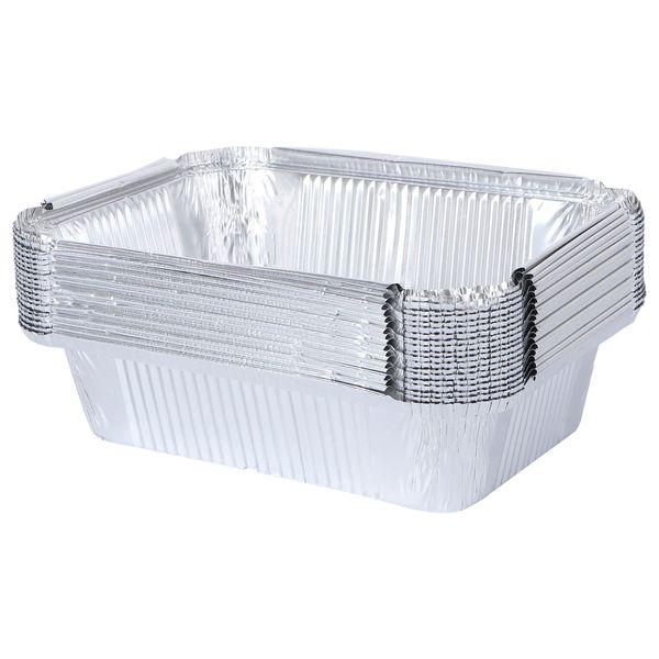 KESYOO Aluminum Plates Disposable 700ml Set of 40, Deep Plates, Barbecue, Fish, Paper, Pot, Yakiniku, Caps, Saucers, Outdoor Q Tableware, Aluminum, Indoor Chinese Food, Microwave, Oven