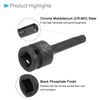 CoCud Impact Hex Bit Socket, H8 Socket 1/2" Drive, Cr-Mo Steel Impact Grade Metric Socket - (Applications: for Socket Head Cap Bolt)