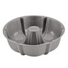 Farberware Fluted Mold Pan/Nonstick Pressure Cooker Bakeware, Round, 8.25 Inch, Gray