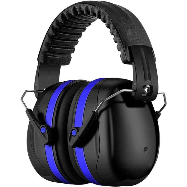 YANKUIRUI Ear Protection for Shooting SNR 34dB Safety Ear Defenders Muffs Ear Protectors Provide Hearing Protection (Blue)