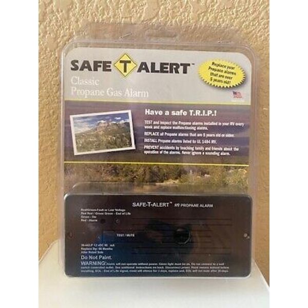 Safe T Alert Classic Propane Gas Alarm Model-30-442-P-BL Flush Mount