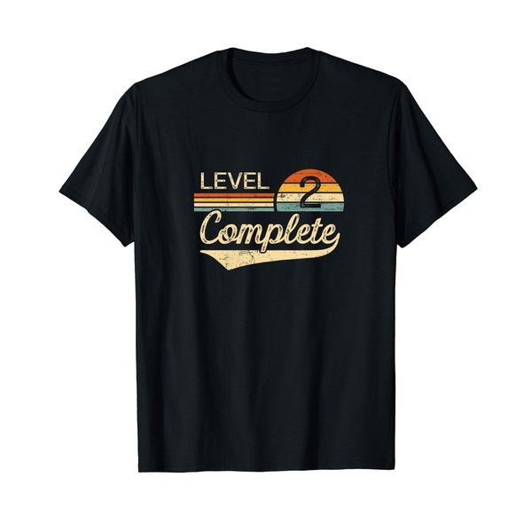 Level 2 Complete Vintage 2nd Wedding Anniversary T-Shirt