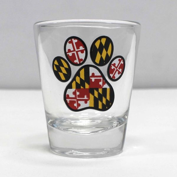 Maryland Paw Print / Shot Glass - 1