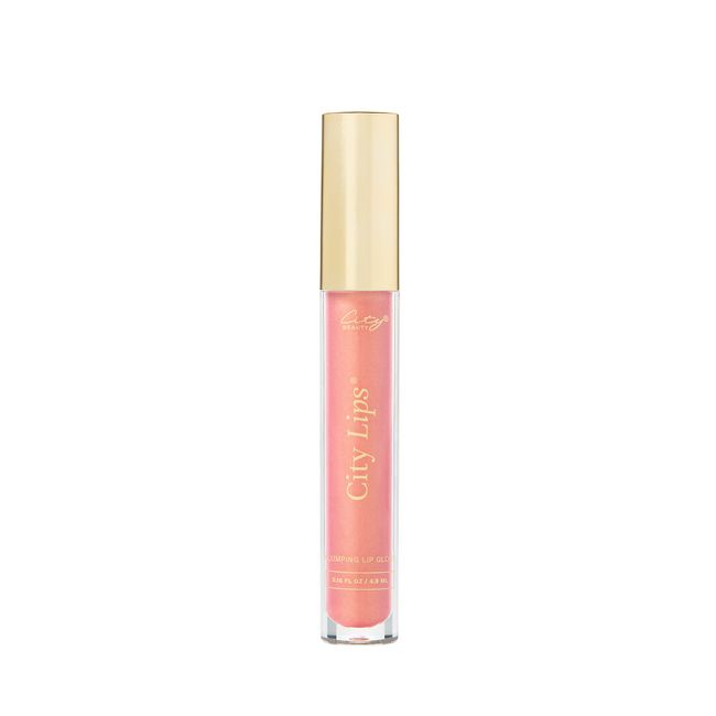 City Beauty City Lips - Plumping Lip Gloss - Hydrate & Volumize - All-Day Wear - Hyaluronic Acid & Peptides Visibly Smooth Lip Wrinkles - Cruelty-Free (Sun Diego)