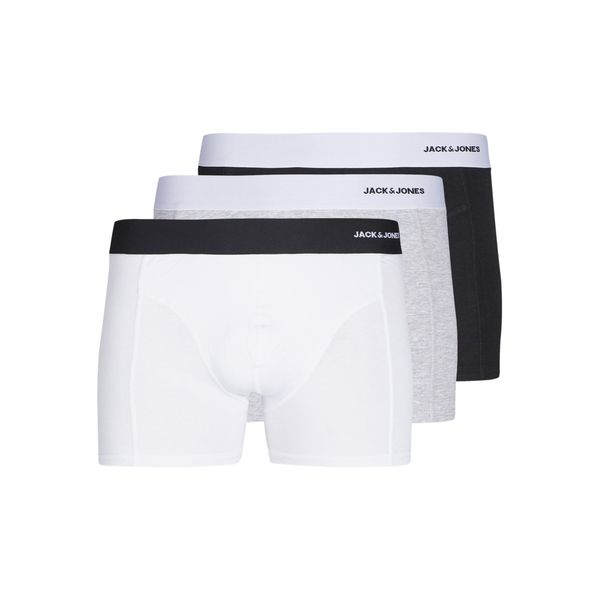JACK & JONES Herren Jacsense Bamboo Trunks 3 Pack Sn, White, l (3er Pack)