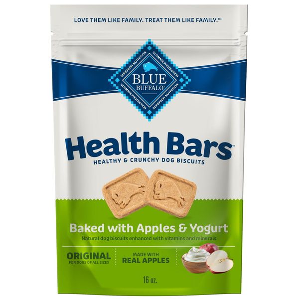 Health Bars Crunchy Dog Biscuits, Apples & Yogurt, 16-oz. Bag