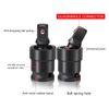 nutmanel Impact Universal Joint Socket Set, Swivel Socket Set, 1/4" 3/8" 1/2" Impact Driver Socket Adapters 360° Flexible Rotation