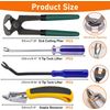 4PCS Upholstery and Construction Staple Remover Tools Set U Tack Lifter Plier