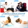 Jetec 2 Pieces Inflatable Bath Pillow for Tub Pillows Neck Support Spa Pillow Bathtub Soft Bath Cushion for Women Bathroom Supplies,Large and Small Size (White)