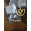 IVES 02-31252-605 Doorknocker with Viewer 160 degrees Solid Brass Apt. Peephole