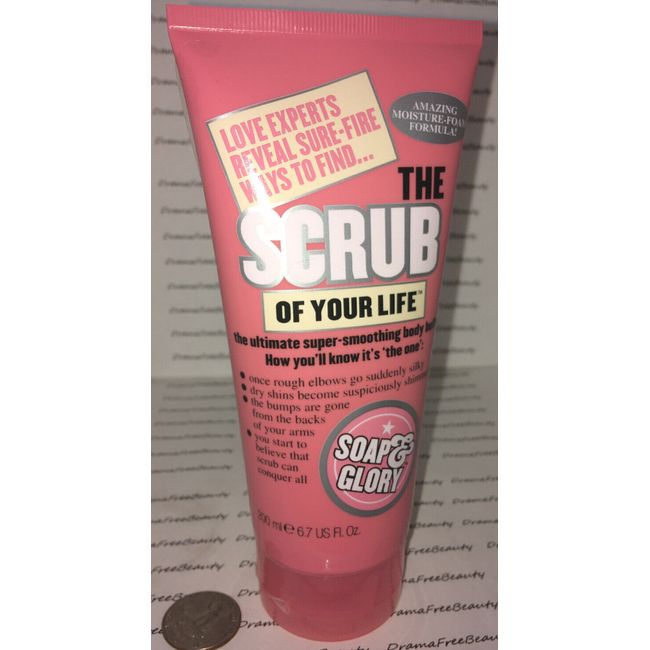 Soap & Glory *The SCRUB of YOUR LIFE* Smoothing Shower Body Buffer 6.7oz./200ml.