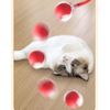 Interactive Cat Ball Toy with Rope Tail, Red