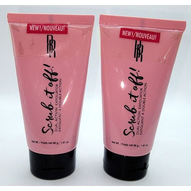 2 Pack Scrub it Off! Dual Action Exfoliator 1.41 oz.ea - Black Radiance - SEALED